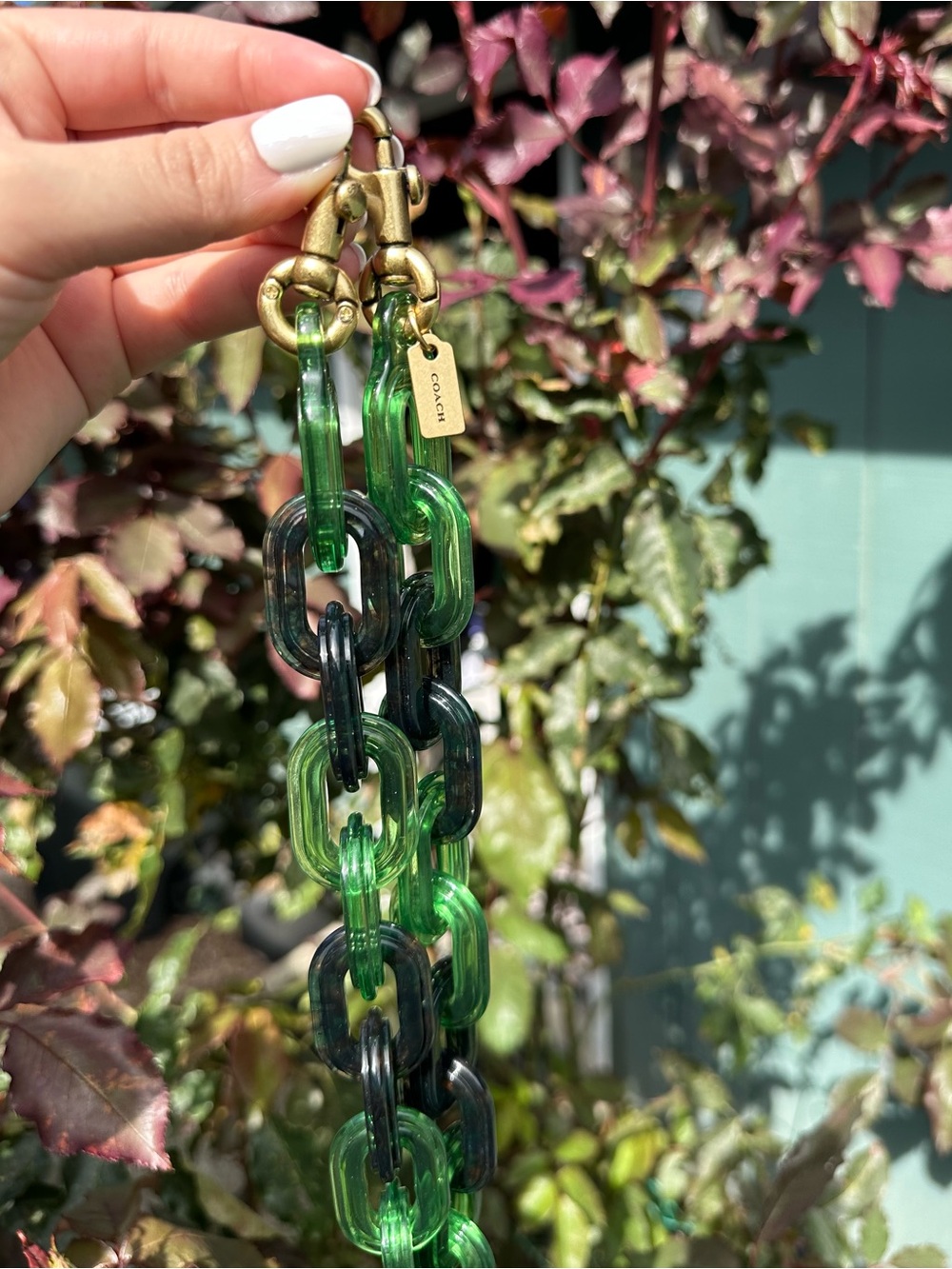 💚 COACH RESIN CHAIN STRAP! 💚 - Picture 5 of 6